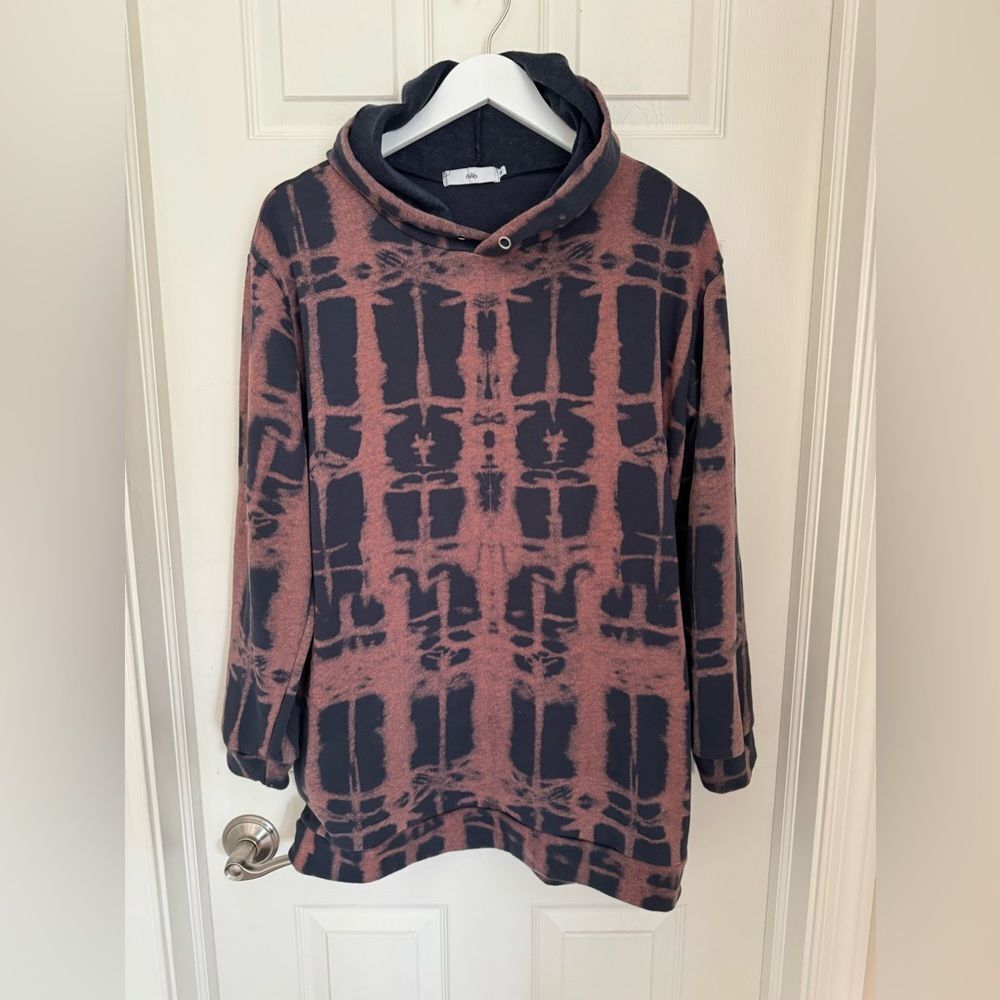 Blue and pink Tie-dyed sweatshirt, size medium